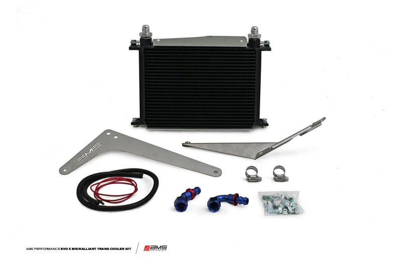 AMS AMS.04.02.0001-1 Performance fits Mitsubishi 08-15 EVO X MR/Ralliart SST Transmission Oil Cooler Kit