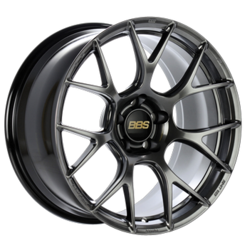 BBS REV7027DB RE-V7 18x9.5 5x114.3 ET38 Diamond Black Wheel -82mm PFS/Clip Required