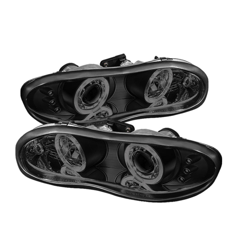 Spyder 5078261 fits Chevy 98-02 Camaro Projector Headlights LED Halo LED Blk Sm