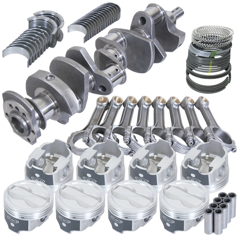 Eagle 13304L000 fits Chevy LT1350 1Pc 3.750in Crank 5.700in I-Beam Rods -18cc 4.000in Pistons Rotating Assembly