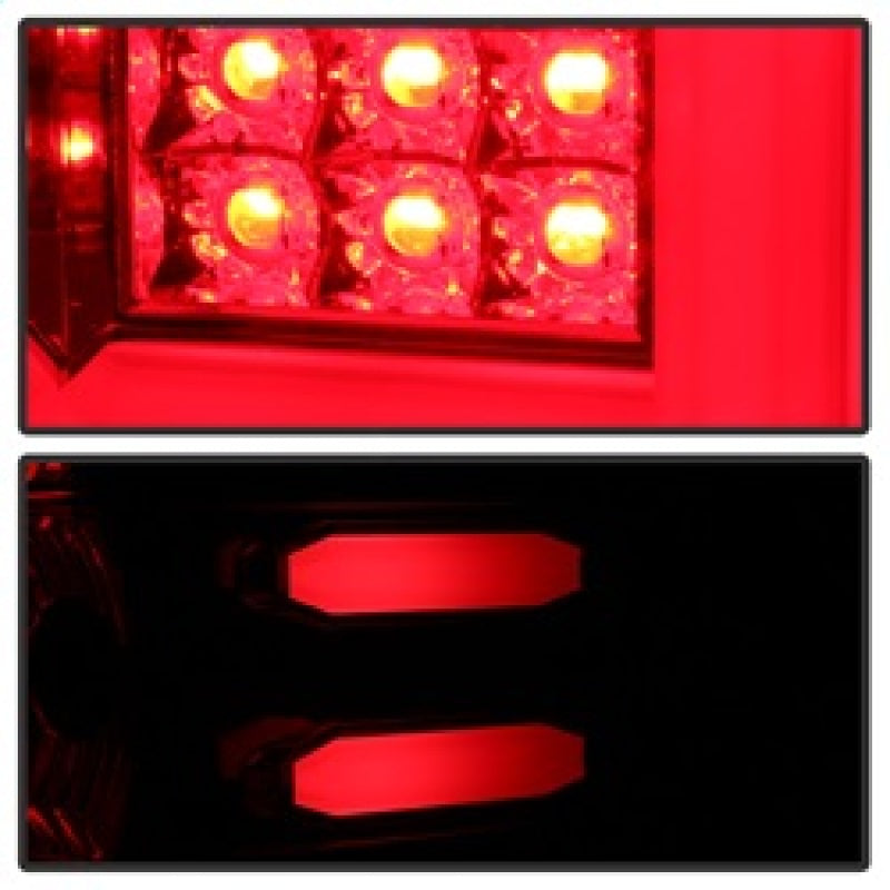 Spyder 5083753 fits Chevy 16-20 Silverado 2017 Light Bar LED Tail Lights - Red