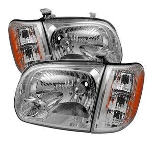 9033322 Xtune fits Toyota 05-06 Tundra Double Cab OEM Style Headlights & Corne