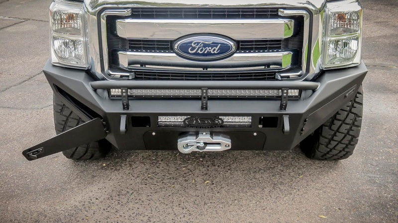 Addictive Desert Designs F067455030103 fits Ford 11-16 F-250 Super Duty HoneyBadger Front Bumper w/ Storage Box