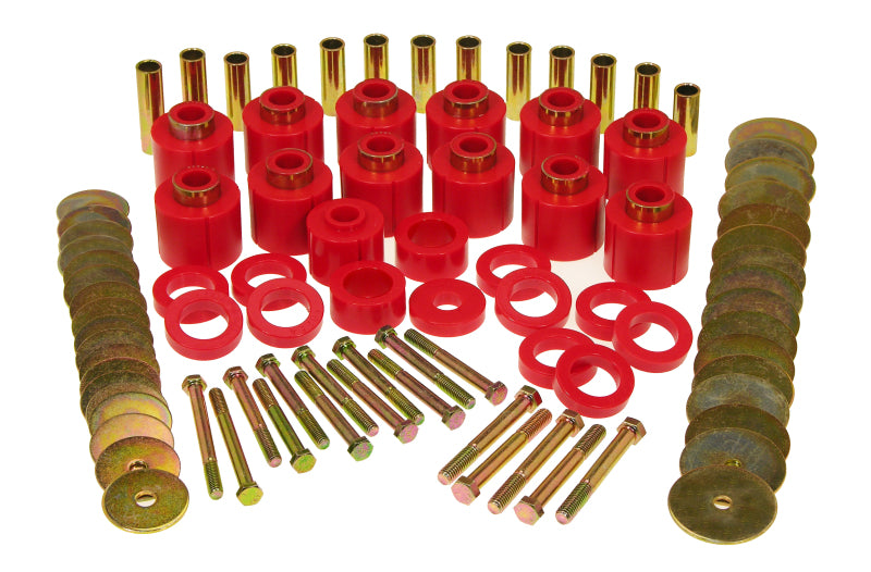 Prothane 1-112 fits Jeep 81-86 CJ8 1in Lift Body Mount - Red