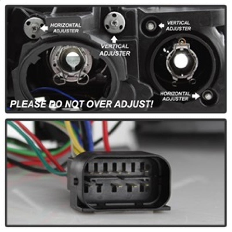 Spyder 5085047 fits BMW 12-14 F30 3 Series 4DR Projector Headlights - LED DRL -