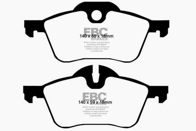 EBC DP21388 fits Mini 02-03 Hardtop 1.6 Greenstuff Front Brake Pads