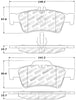 Stoptech 308.0986 Street Touring Mercedes Benz Rear Brake Pads
