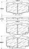 Stoptech 308.0436 Street Touring 95-09 Toyota 4Runner/Tacoma/Hilux Front Brake Pads