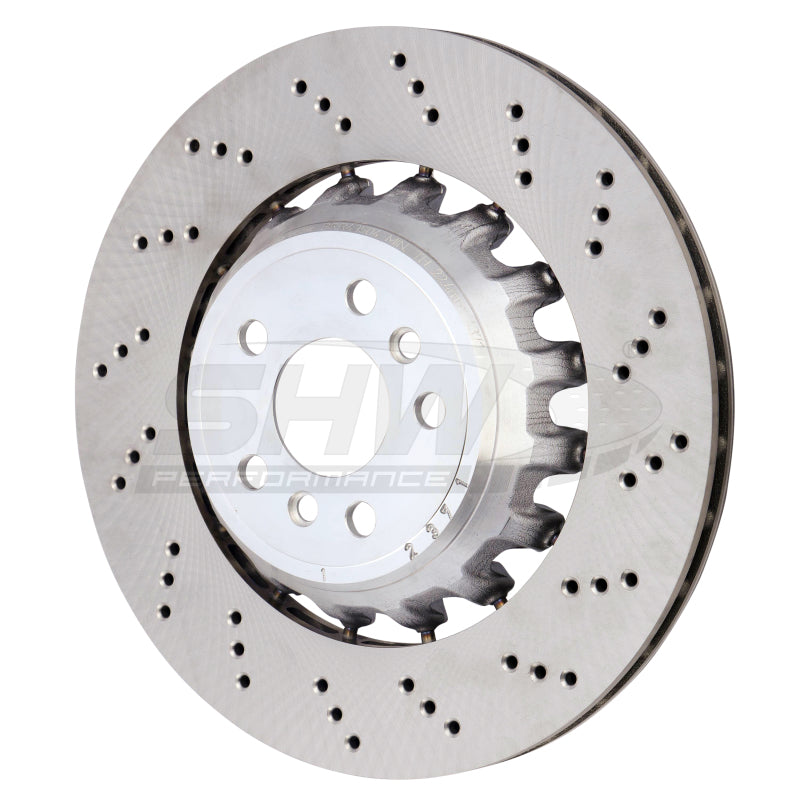 SHW Performance BRR43504 SHW 2020+ fits BMW X3 M 3.0L Right Rear Cross-Drilled Lightweight Brake Rotor (34118054828)