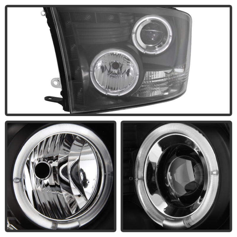 Spyder 5010032 fits Dodge 09-14 Ram 1500 10-14 Projector Headlights Halogen- LE