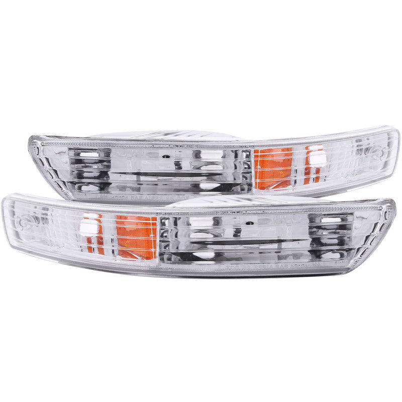 ANZO 511021 1901 fits Acura 98-20 Integra Euro Parking Lights Chrome w/ Amber Reflector