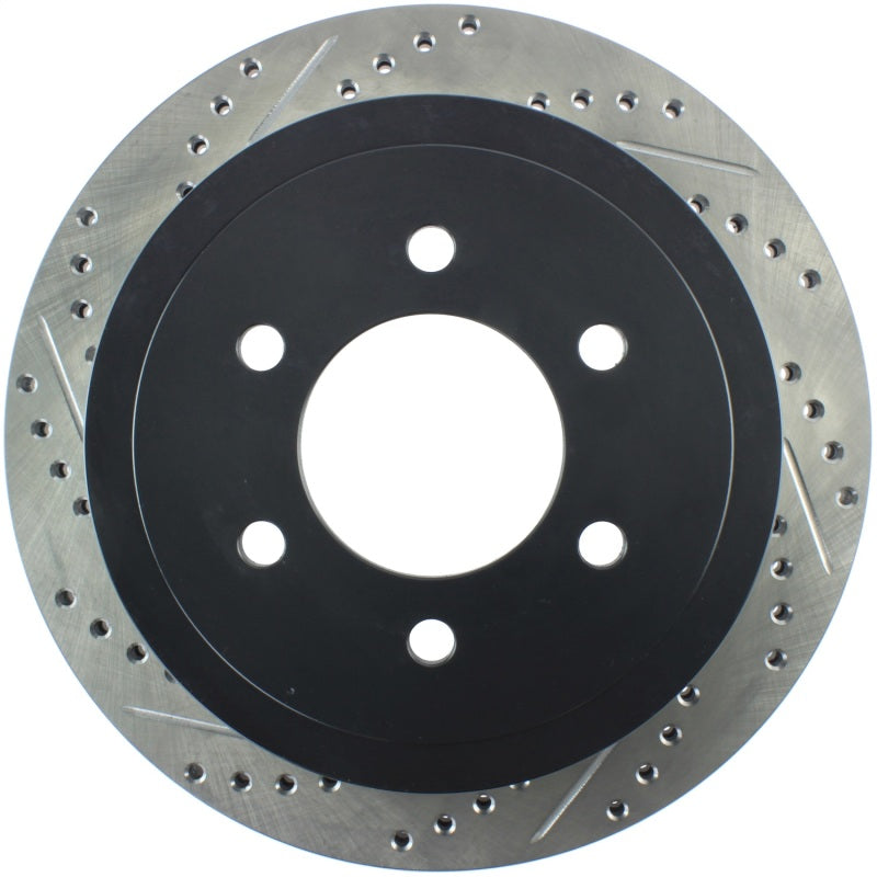 Stoptech 127.65102R 04-09 Ford F150 / 06-08 Lincoln Mark LT Rear Right Slotted & Drilled Rotor