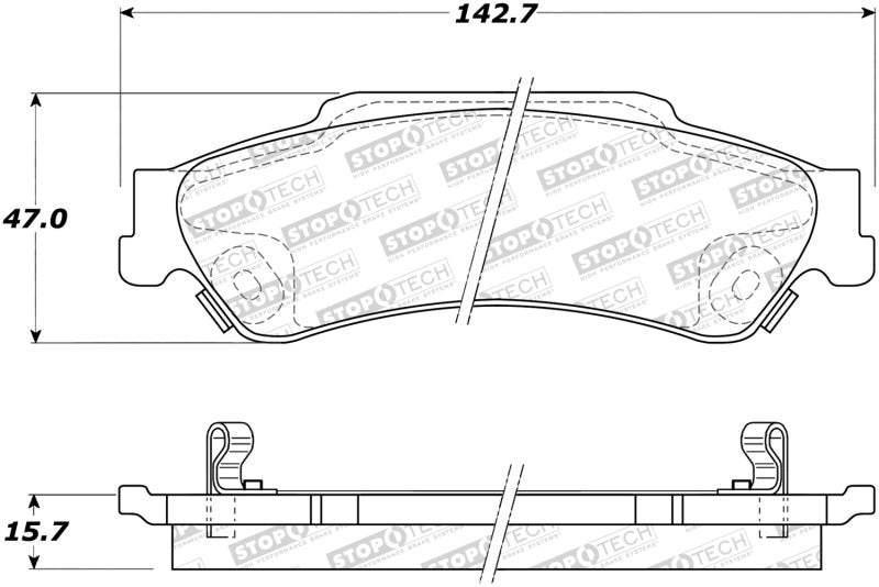 Stoptech 308.0729 Street Brake Pads