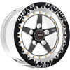 Weld  791B58210F star 15x8 / 5x4.5 BP / 5.5in. BS Black Wheel - Black Single Bea