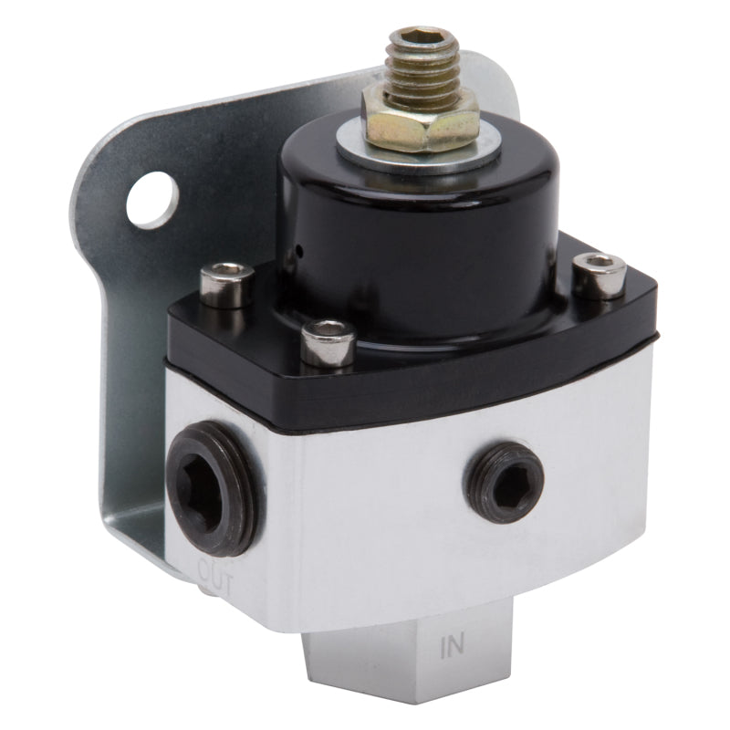 Edelbrock 8190 Fuel Pressure Regulator 4-1/2 to 9 PSI Satin Finish