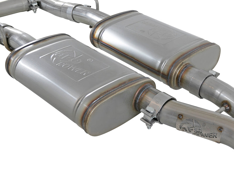 AFE 49-32067-P orce-Xp 2-1/2in 304 SS Cat-Back Exhaust 15-19 fits Dodge Challen