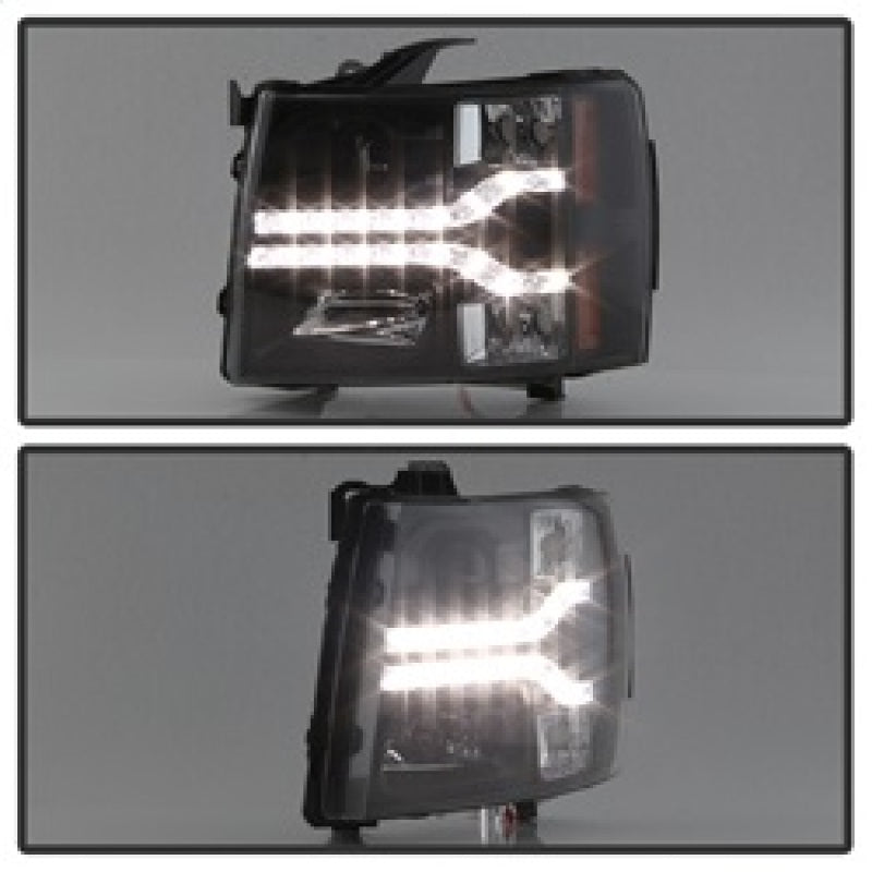 Spyder 5083524 fits Chevy 07-13 Silverado 1500 V2 Projector Headlights - LED DR