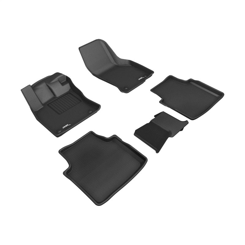 3D L1VW09401509 Maxpider 19-23 fits Volkswagen Arteon Kagu Floor Mat- Black R1 R2