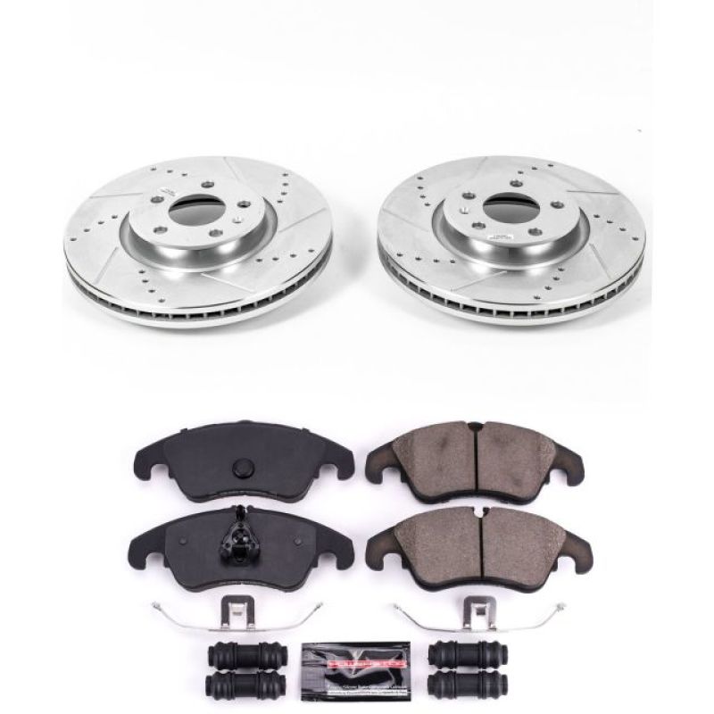 PowerStop K6133 fits Audi 12-16 A4 Front Z23 Evolution Sport Brake Kit