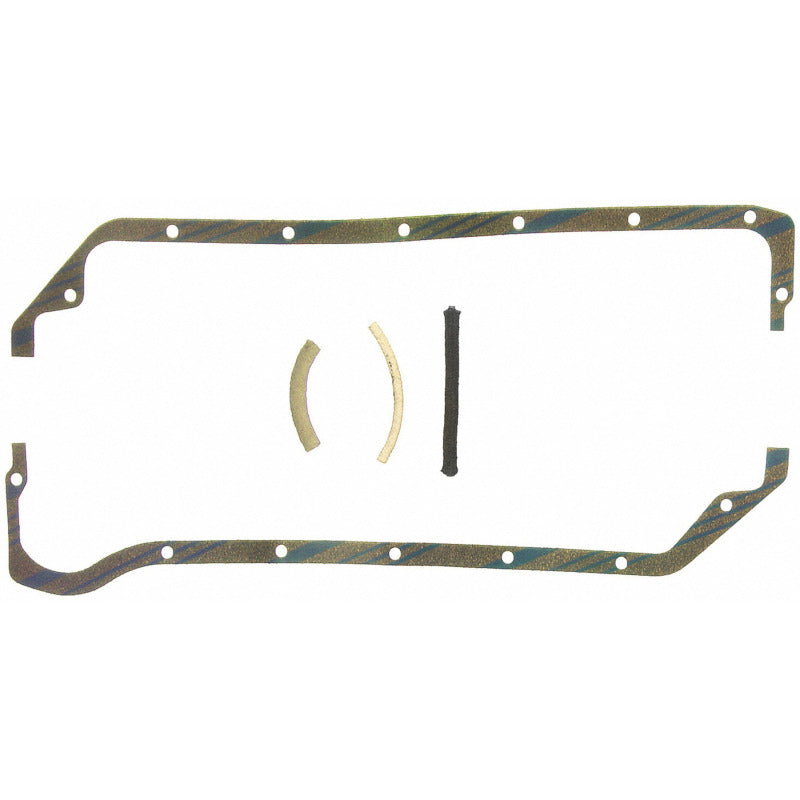 Fel-Pro OS2996C1 OS 2996 C-1 Engine Oil Pan Gasket Set Blue Stripe cork-rubber