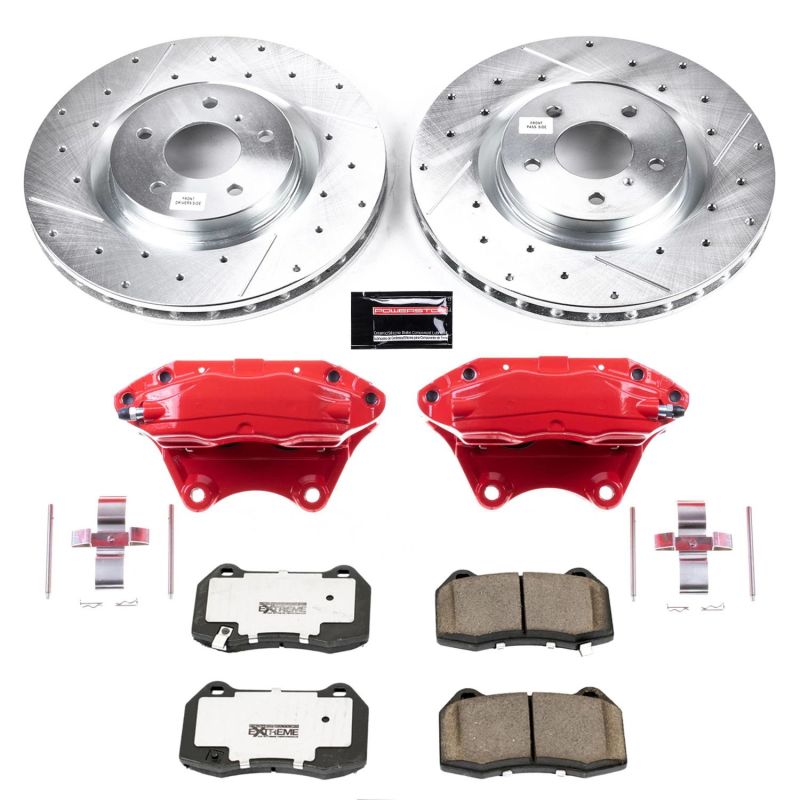 PowerStop KC104 fits Infiniti G35 Front Z26 Street Warrior Brake Kit w/Calipers