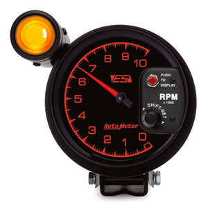 AutoMeter 5999 Autometer ES 5in Pedestal Tachometer 10000 RPM w/ Ext Shift-Lite