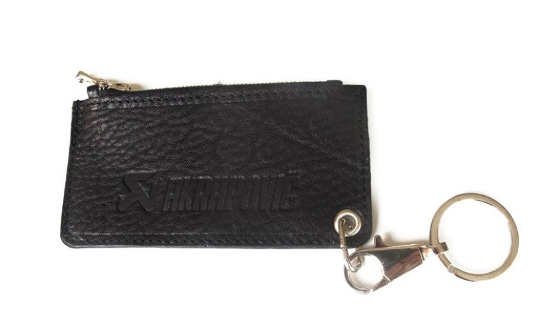 Akrapovic 800956 Leather Zip Keychain - black