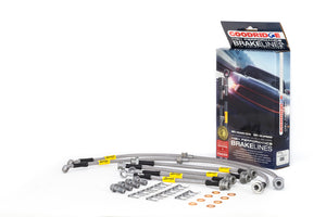 Goodridge 22047 fits Nissan 13-15 Sentra w/ Rear Disc Brakes SS Brake Line Kit