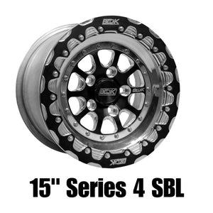 Belak Wheels 15095114S46BS-NBL Belak 15x9 / 6in BS / 5x114.3 BP / High Pad / Series 4 Wheel - Non-Beadlock
