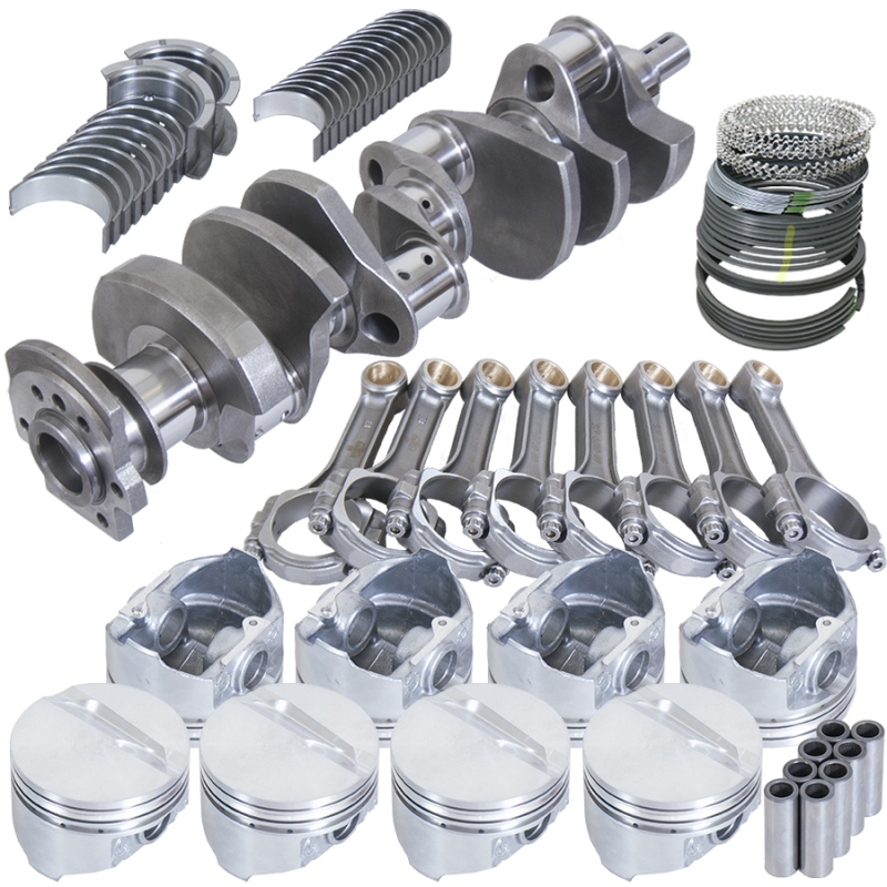 Eagle 13055000 fits Chevy 350 3.750in Crank 5.700in I-Beam Rods -7cc Flat Top 4.000in Pistons Rotating Assembly