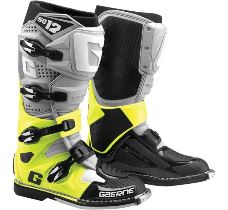 Gaerne  2174-079-10.5 SG12 Boot Grey/Fluorescent Yellow/Black Size - 10.5