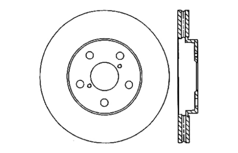 Stoptech 128.44139R Drilled Sport Brake Rotor