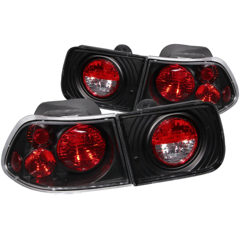 ANZO 221062 1900 fits Honda 96-20 Civic Coupe Taillights Black