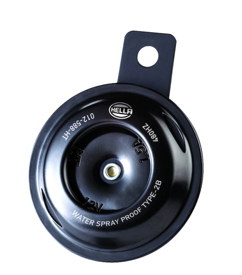 Hella 12588061 Horn Bl Blk Disc Ht Mcycle 12V Univ
