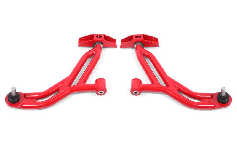 BMR Suspension AA750R fits Ford 05-14 Mustang Lower A-Arms - Red - Non-Adjustable