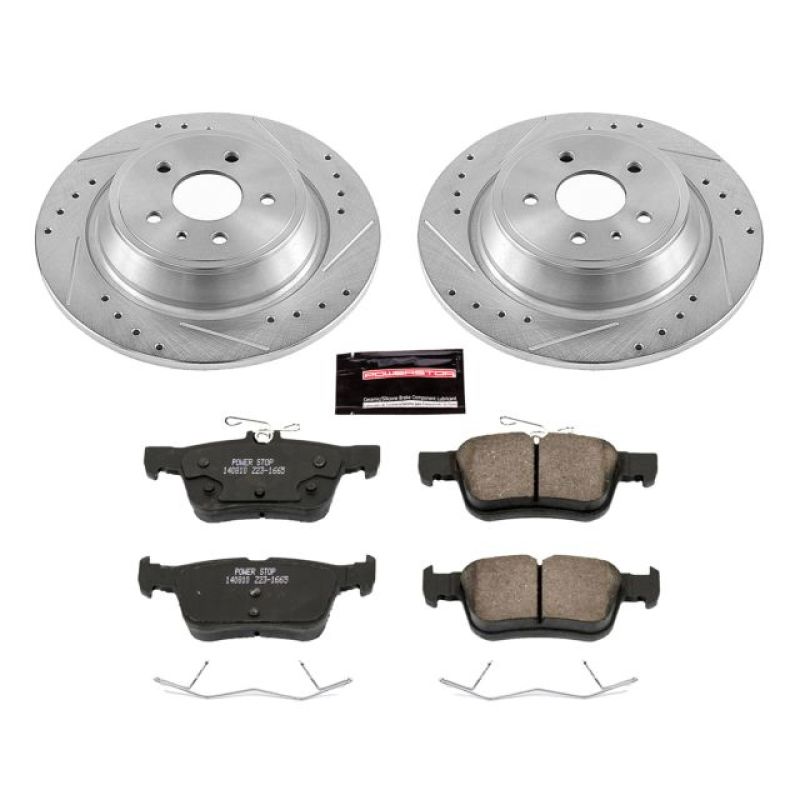 PowerStop K6817 fits Ford 13-19 Fusion Rear Z23 Evolution Sport Brake Kit