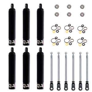 QA1 6Q5RLD-DRY-6PK 16.25 Eye-B/Eye-B V-None Dry LD Piston Shock Large Aluminu