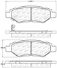 Stoptech 305.1337 Street Select Brake Pads w/Hardware - Rear