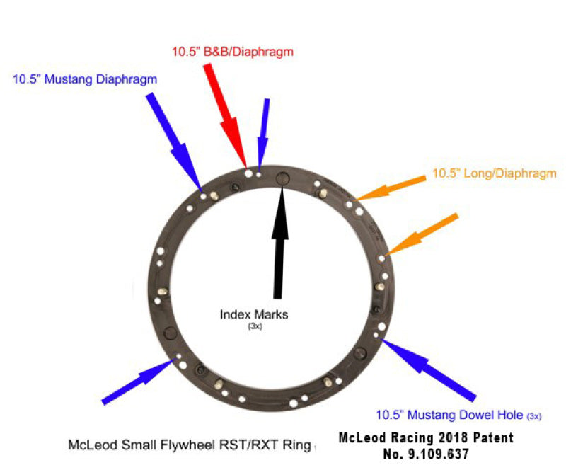 McLeod Racing RST HD Twin - For Small Diameter Flywheel - Black Ring - 1-1/16 x 10 Spline
