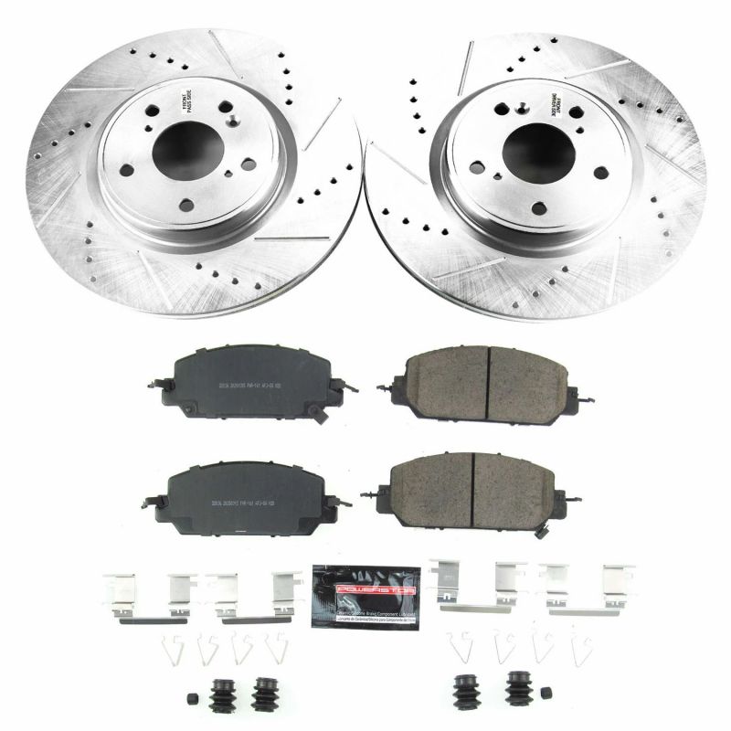 PowerStop K7872 fits Honda 17-18 CR-V Front Z23 Evolution Sport Brake Kit