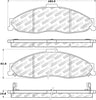 Stoptech 305.0749 Street Select Brake Pads - Rear