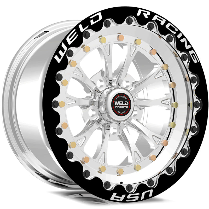 Weld  794P510264F Vitesse 15x10 / 5x120mm BP / 7.5in. BS Polished Wheel - Black