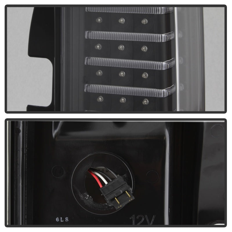5017697 Xtune fits Hummer 06-09 H3 ( Non H3T ) LED Tail Lights Black ALT-ON-HH