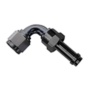 Fragola 759008-BL -8AN 90 Degree EZ Street Hose End Black