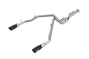 aFe 49-33151-B 21-24 fits Ford F-150 Vulcan Series 3 IN to 3-1/2 IN Stainless Steel Cat-Back Exhaust System - Blk