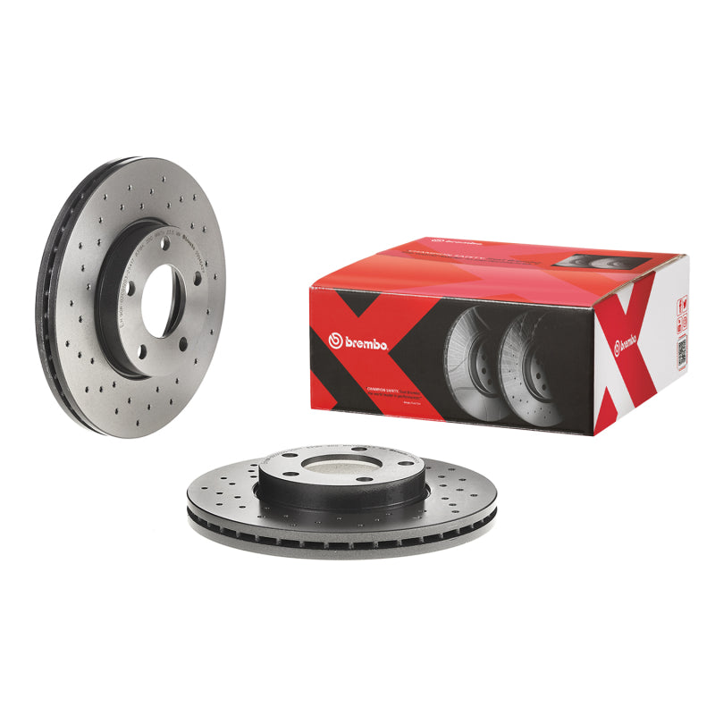 Brembo OE 09.9464.2X 04 13 fits Mazda 3/09-13 3 Sport Drilled Xtra Brake Disc -