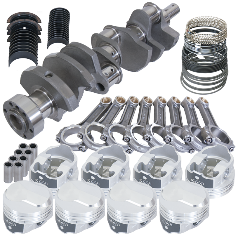 Eagle 61325L000 fits Chevy 454 1Pc 4.000in Crank 6.135in I-Beam Rods 38cc Dome 4.250in Pistons Rotating Assembly