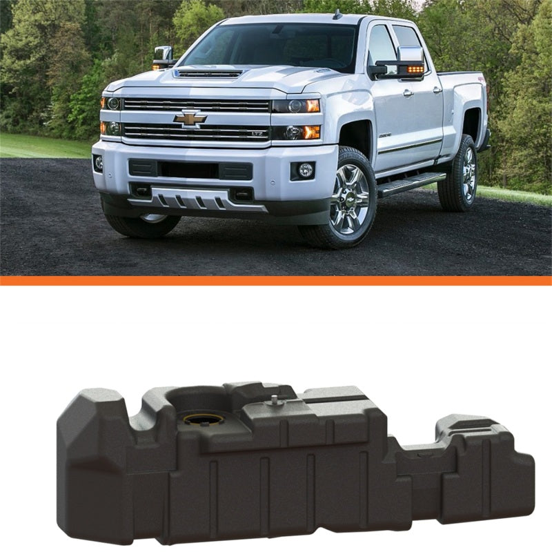 fits Titan Fuel Tanks 7010217 17-19 GM 2500/3500 Duramax Crew Cab Short Bed 56 Gallon XXL Mid-Ship Fuel Tank