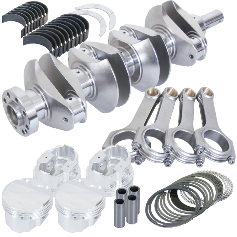 Eagle 85112865 fits Nissan Sr20 91mm Billet Crank 5.365in H-Beam 7.3cc Dome 86.5mm Pistons Rotating Assembly