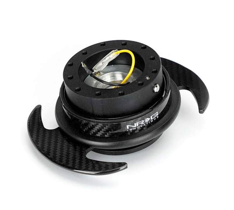 NRG SRK-650CF-1 SRK-650CF-1 Quick Release Kit Gen 3.0 - Black Body / Carbon
